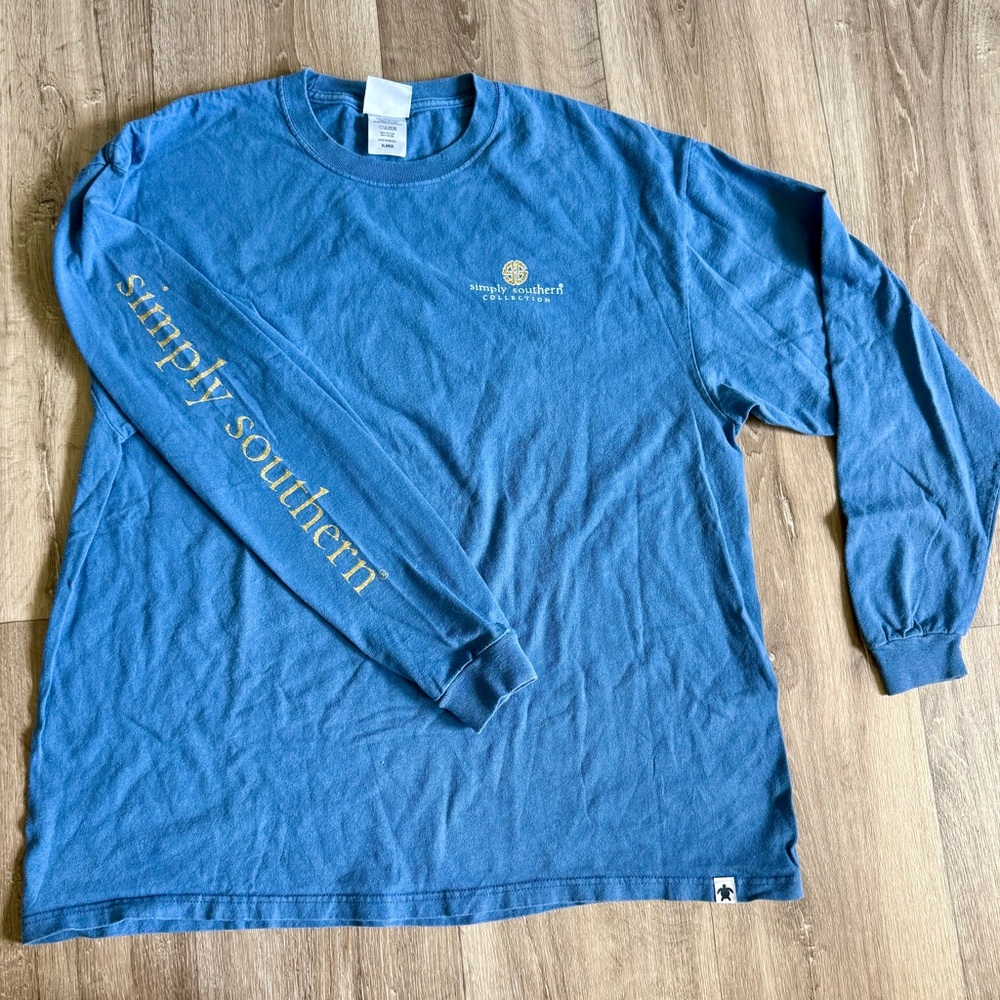 Simply Southern Blue Long Sleeve Tees